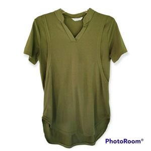 Mama Army Green Nursing Shirt